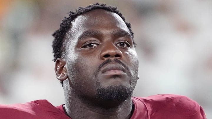 Washington Commanders offensive lineman Chris Paul 