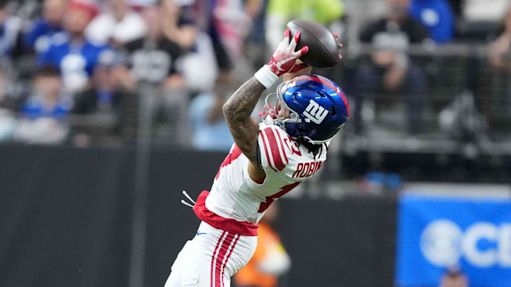 New York Giants wide receiver Wan'Dale Robinson (17) New York Giants wide receiver Wan'Dale Robinson (17)