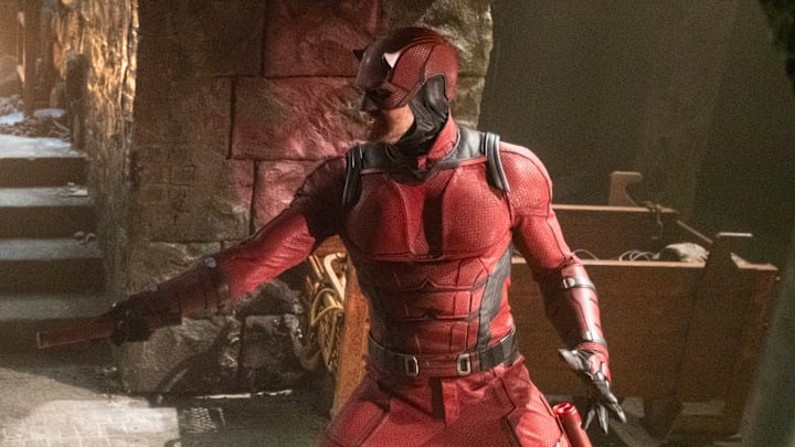 Daredevil/Matt Murdock (Charlie Cox) in Marvel Television's DAREDEVIL: BORN AGAIN, exclusively on Disney+. Photo by Giovanni Rufino. © 2024 MARVEL.