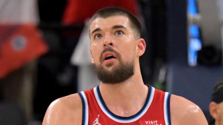 Los Angeles Clippers center Ivica Zubac and guard Kris Dunn. Los Angeles Clippers center Ivica Zubac and guard Kris Dunn.