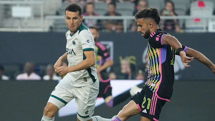 Jul 24, 2024; Columbus, OH, USA; MLS forward Diego Rossi of the Columbus Crew (21) passes the ball during the MLS All-Star Game at Lower.com Field.