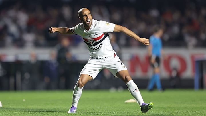 Lucas Moura voltou ao Tricolor em 2023 após passagem pelo futebol europeu, onde defendeu PSG e Tottenham Lucas Moura voltou ao Tricolor em 2023 após passagem pelo futebol europeu, onde defendeu PSG e Tottenham