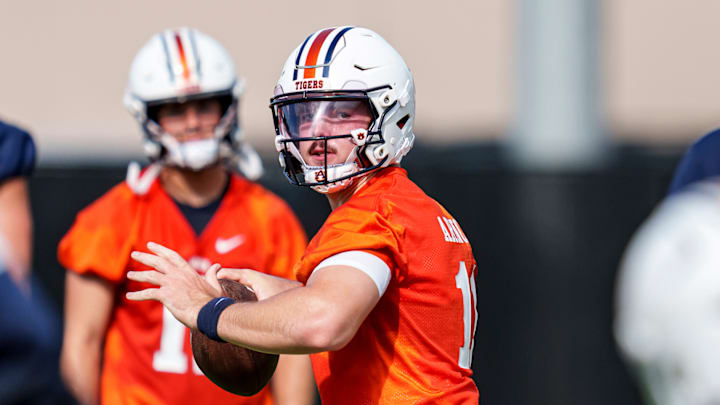 Auburn Tigers head coach Hugh Freeze is pleased with the progress Oklahoma Sooners transfer Jackson Arnold has made in fall camp. Auburn Tigers head coach Hugh Freeze is pleased with the progress Oklahoma Sooners transfer Jackson Arnold has made in fall camp.