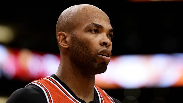 Nov 18, 2015; Phoenix, AZ, USA; Chicago Bulls forward Taj Gibson (22) reacts on the court against the Phoenix Suns at Talking Stick Resort Arena. The Bulls won 103-97. Mandatory Credit: Jennifer Stewart-USA TODAY Sports Nov 18, 2015; Phoenix, AZ, USA; Chicago Bulls forward Taj Gibson (22) reacts on the court against the Phoenix Suns at Talking Stick Resort Arena. The Bulls won 103-97. Mandatory Credit: Jennifer Stewart-USA TODAY Sports
