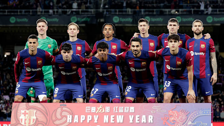 Le onze du FC Barcelone.