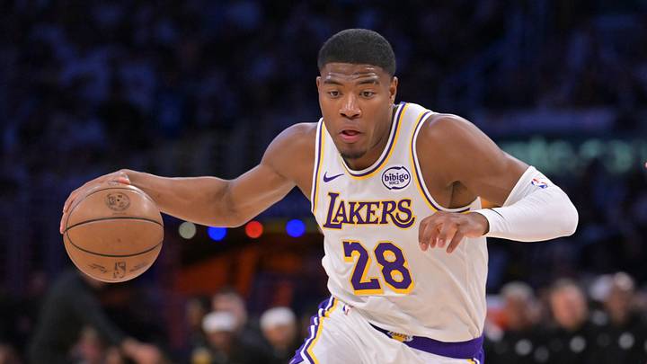 May 9, 2026; Los Angeles, California, USA; Los Angeles Lakers forward Rui Hachimura (28) is defended by Oklahoma City Thunder center Chet Holmgren (7) during the first quarter of game three of the second round of the 2026 NBA Playoffs at Crypto.com Arena. Mandatory Credit: Jayne Kamin-Oncea-Imagn Images May 9, 2026; Los Angeles, California, USA; Los Angeles Lakers forward Rui Hachimura (28) is defended by Oklahoma City Thunder center Chet Holmgren (7) during the first quarter of game three of the second round of the 2026 NBA Playoffs at Crypto.com Arena. Mandatory Credit: Jayne Kamin-Oncea-Imagn Images