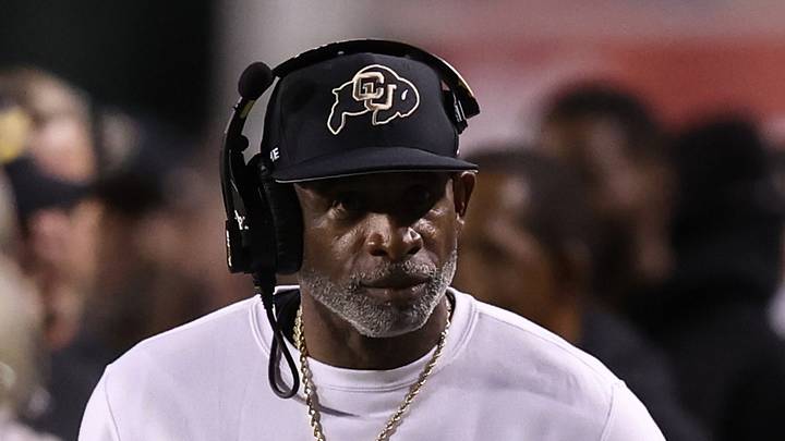 Colorado Buffaloes head coach Deion Sanders looks on during a time out in the game against the Utah Utes during the second quarter at Rice-Eccles Stadium. Mandatory Credit: Rob Gray-Imagn Images Colorado Buffaloes head coach Deion Sanders looks on during a time out in the game against the Utah Utes during the second quarter at Rice-Eccles Stadium. Mandatory Credit: Rob Gray-Imagn Images
