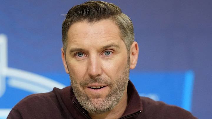 Washington Commanders general manager Adam Peters (Kirby Lee-Imagn Images)