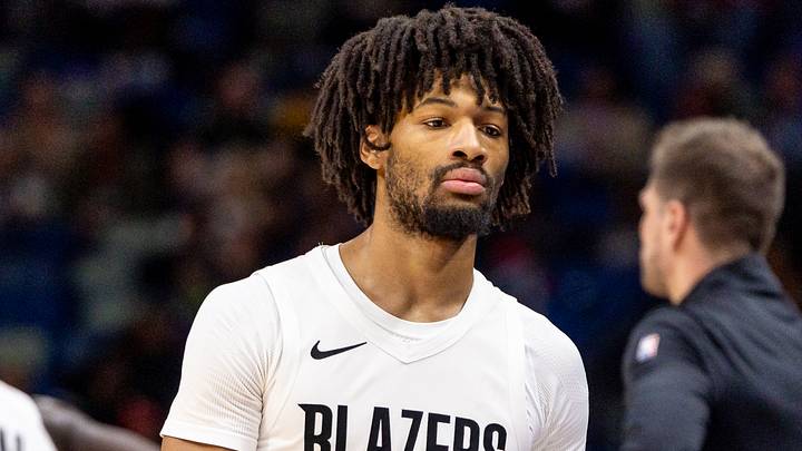 Portland Trail Blazers guard Shaedon Sharpe Portland Trail Blazers guard Shaedon Sharpe