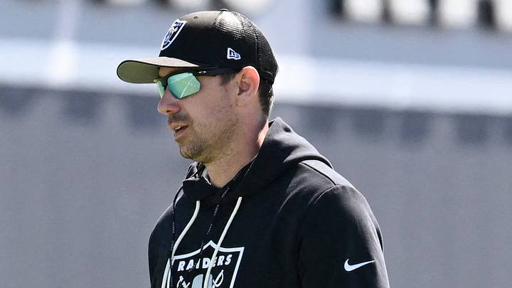 May 28, 2026; Henderson, NV, USA; Las Vegas Raiders head coach Klint Kubiak looks on during organized team activities at Intermountain Health Performance Center. Mandatory Credit: Candice Ward-Imagn Images May 28, 2026; Henderson, NV, USA; Las Vegas Raiders head coach Klint Kubiak looks on during organized team activities at Intermountain Health Performance Center. Mandatory Credit: Candice Ward-Imagn Images