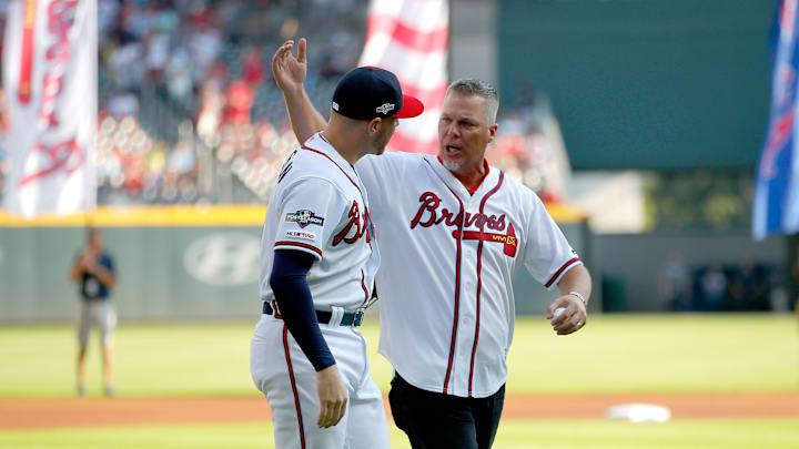 Divisional Series - St Louis Cardinals v Atlanta Braves - Game One Divisional Series - St Louis Cardinals v Atlanta Braves - Game One