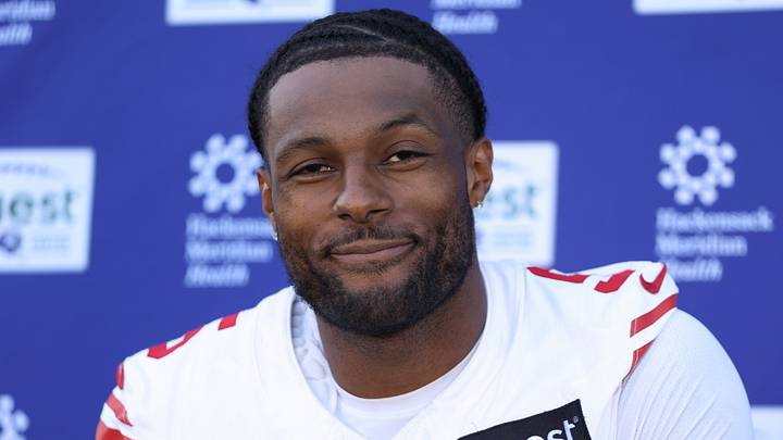 New York Giants linebacker Kayvon Thibodeaux New York Giants linebacker Kayvon Thibodeaux