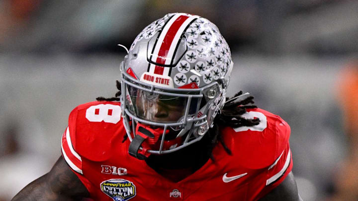 Ohio State Buckeyes linebacker Arvell Reese Ohio State Buckeyes linebacker Arvell Reese