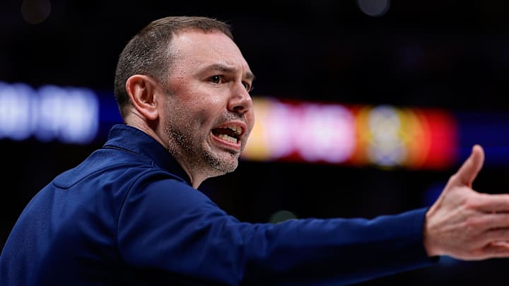 Jan 17, 2026; Denver, Colorado, USA; Denver Nuggets head coach David Adelman gestures in the fourth quarter against the Washington Wizards at Ball Arena. Mandatory Credit: Isaiah J. Downing-Imagn Images Jan 17, 2026; Denver, Colorado, USA; Denver Nuggets head coach David Adelman gestures in the fourth quarter against the Washington Wizards at Ball Arena. Mandatory Credit: Isaiah J. Downing-Imagn Images