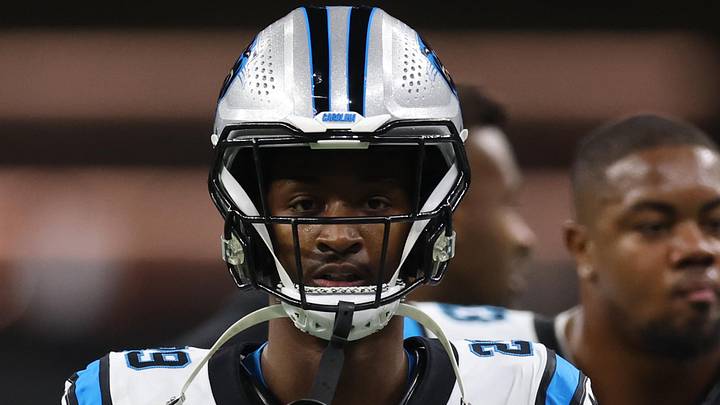 Carolina Panthers cornerback Akayleb Evans