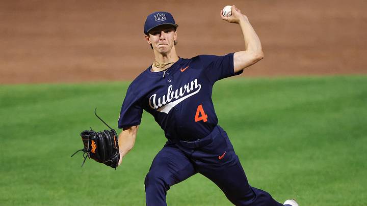 Auburn's Jake Marciano gave up just one run and four hits in six innings in the 3-1 win over LSU in the SEC Tournament.