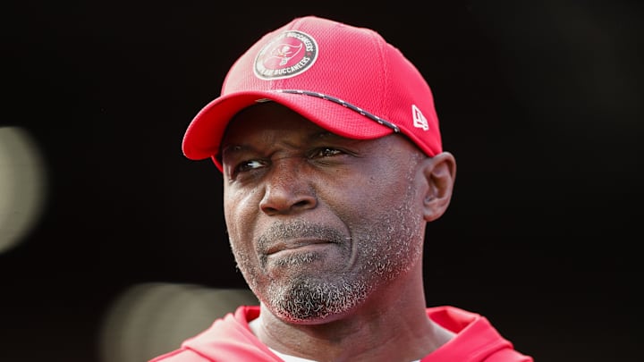 Tampa Bay Buccaneers head coach Todd Bowles looks on before a game against the Carolina Panthers.