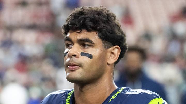 Seattle Seahawks linebacker Chazz Surratt stands before a game