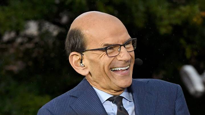 SEC Nation's Paul Finebaum on set. SEC Nation's Paul Finebaum on set.