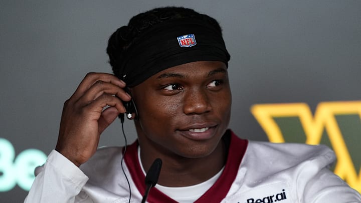 Washington Commanders running back Jacory Croskey-Merritt