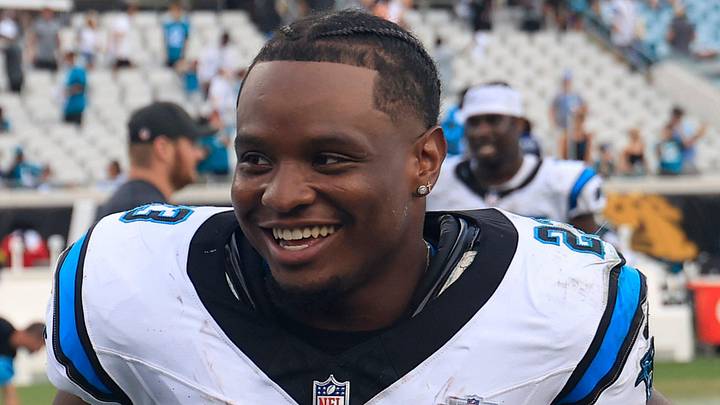 Carolina Panthers running back Trevor Etienne 