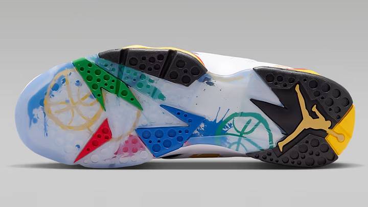 The Air Jordan 7 "Miró" colorway drops on July 10, 2026.