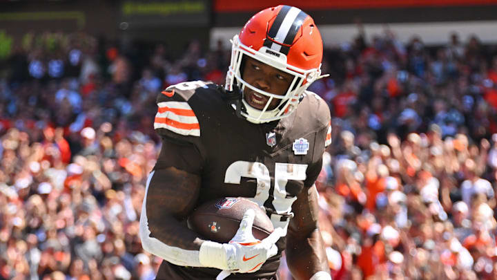Cleveland Browns running back Raheim Sanders
