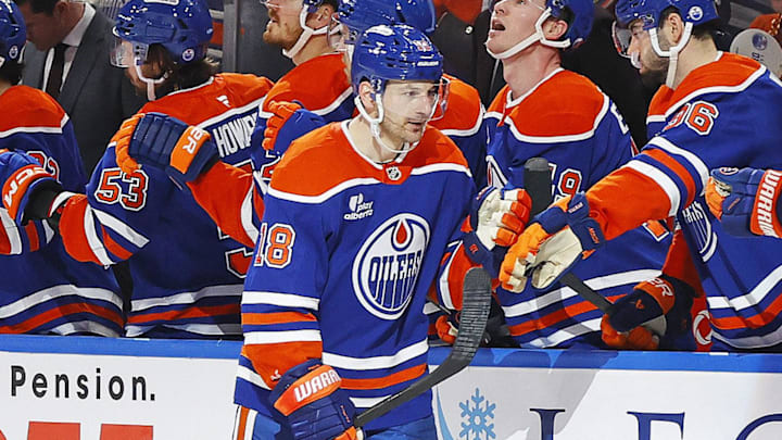 Zach Hyman is coming off a two-goal game against the Blues.