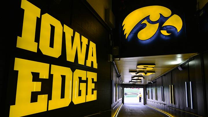 Aug 31, 2019; Iowa City, IA, USA; A general view of the new players tunnel before the game between the Iowa Hawkeyes and the Miami (Oh) Redhawks at Kinnick Stadium. Mandatory Credit: Jeffrey Becker-USA TODAY Sports