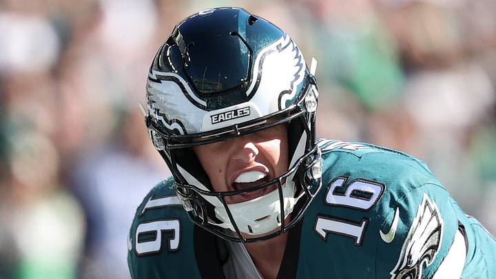 Philadelphia Eagles quarterback Tanner McKee Philadelphia Eagles quarterback Tanner McKee
