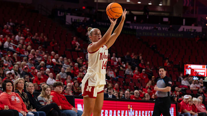 Nebraska guard Callin Hake made three three-pointers in the win over Northwestern. Nebraska guard Callin Hake made three three-pointers in the win over Northwestern.