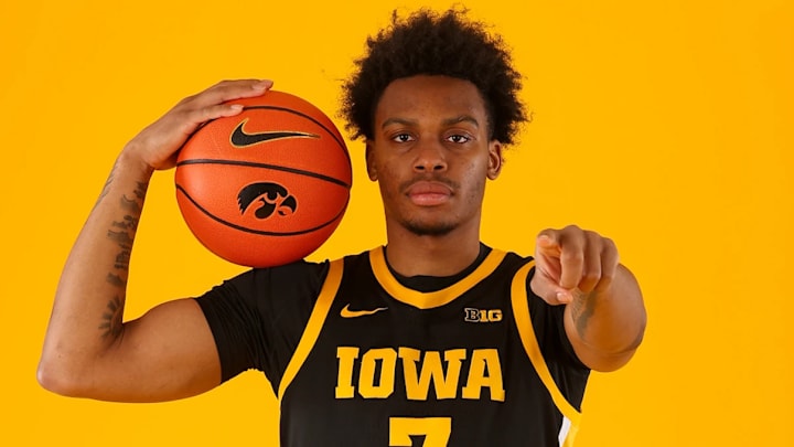 Iowa Hawkeyes guard Tavion Banks Iowa Hawkeyes guard Tavion Banks