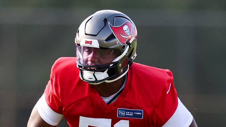 Tampa Bay Buccaneers linebacker David Walker (51) participates in training camp at AdventHealth Training Center. Tampa Bay Buccaneers linebacker David Walker (51) participates in training camp at AdventHealth Training Center.