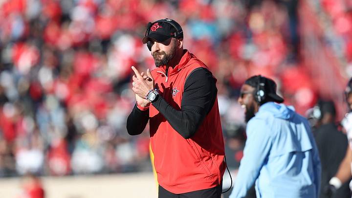 San Diego State Aztecs head coach Sean Lewis.