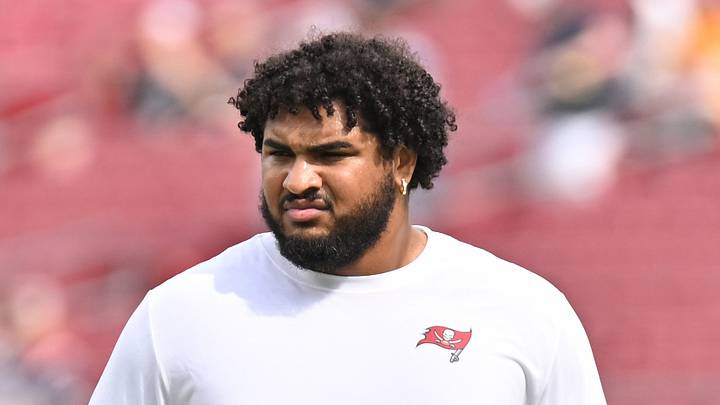 Tampa Bay Buccaneers tackle Tristan Wirfs (78) before the start of the game against the New England Patriots Tampa Bay Buccaneers tackle Tristan Wirfs (78) before the start of the game against the New England Patriots