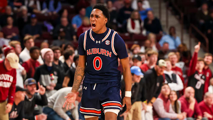 Auburn Tigers guard Tahaad Pettiford had a team high 15 points off the bench in the win over the South Carolina Gamecocks.
