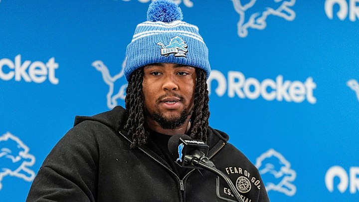 Detroit Lions first round draft selection Tyleik Williams. Detroit Lions first round draft selection Tyleik Williams.