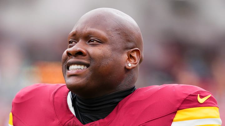 Washington Commanders offensive tackle Laremy Tunsil