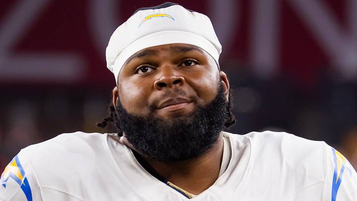 Los Angeles Chargers guard Jamaree Salyer Los Angeles Chargers guard Jamaree Salyer