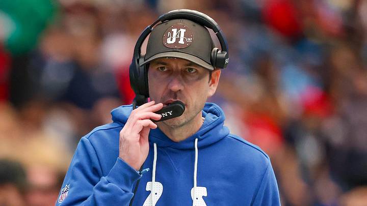 Indianapolis Colts head coach Shane Steichen walks the sidelines