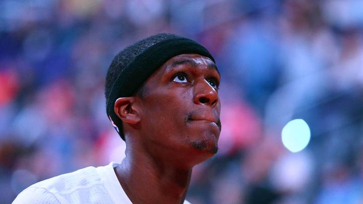 Nov 4, 2015; Phoenix, AZ, USA; Sacramento Kings guard Rajon Rondo reacts against the Phoenix Suns at Talking Stick Resort Arena. The Suns defeated the Kings 118-97. Mandatory Credit: Mark J. Rebilas-Imagn Images