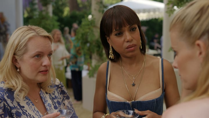 Elisabeth Moss as Mary, Kerry Washington as Eleanor, and Kate Mara as Nancy in Imperfect Women 