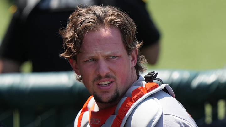 Former Baltimore Orioles catcher Adley Rutschman (35).