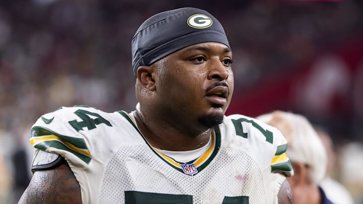 Green Bay Packers center Elgton Jenkins Green Bay Packers center Elgton Jenkins