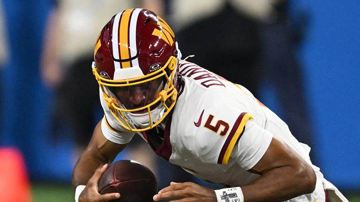 Washington Commanders quarterback Jayden Daniels