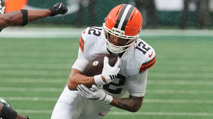 Cleveland Browns wide receiver Denzel Boston
