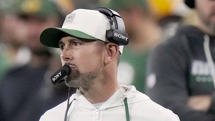Green Bay Packers head coach Matt LaFleur is shown during the third quarter of their game against the Atlanta Falcons Thursday, Sept. 24, 2026 at Lambeau Field in Green Bay, Wisconsin. Green Bay Packers head coach Matt LaFleur is shown during the third quarter of their game against the Atlanta Falcons Thursday, Sept. 24, 2026 at Lambeau Field in Green Bay, Wisconsin.