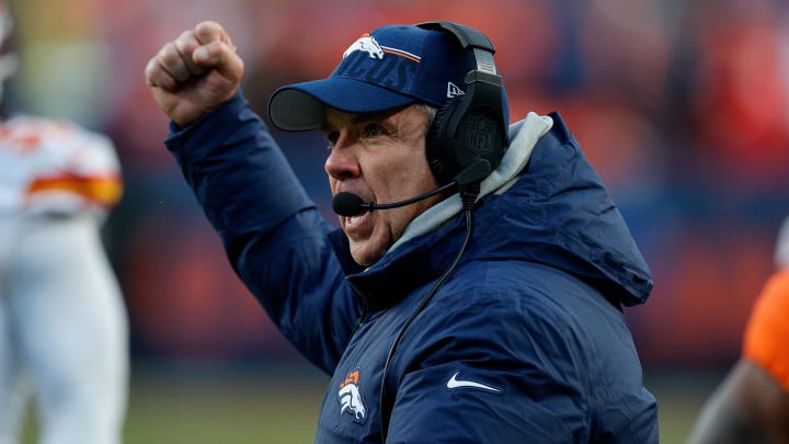 Oct 29, 2023; Denver, Colorado, USA; Denver Broncos head coach Sean Payton gestures in the fourth quarter against the Kansas City Chiefs at Empower Field at Mile High. Mandatory Credit: Isaiah J. Downing-USA TODAY Sports Oct 29, 2023; Denver, Colorado, USA; Denver Broncos head coach Sean Payton gestures in the fourth quarter against the Kansas City Chiefs at Empower Field at Mile High. Mandatory Credit: Isaiah J. Downing-USA TODAY Sports
