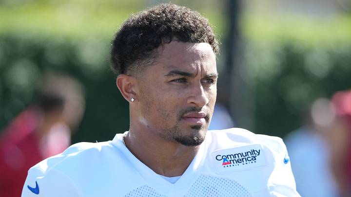 Los Angeles Rams cornerback Trent McDuffie. Los Angeles Rams cornerback Trent McDuffie.