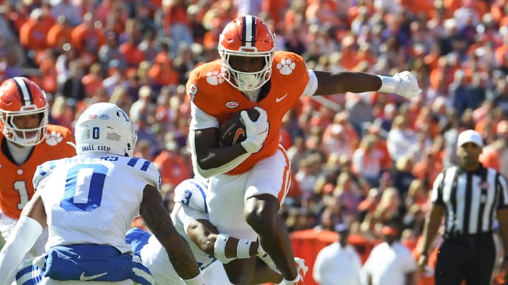Clemson Tigers running back Adam Randall had 16 carries for 89 yards and two touchdowns in the loss to Duke. Clemson Tigers running back Adam Randall had 16 carries for 89 yards and two touchdowns in the loss to Duke.